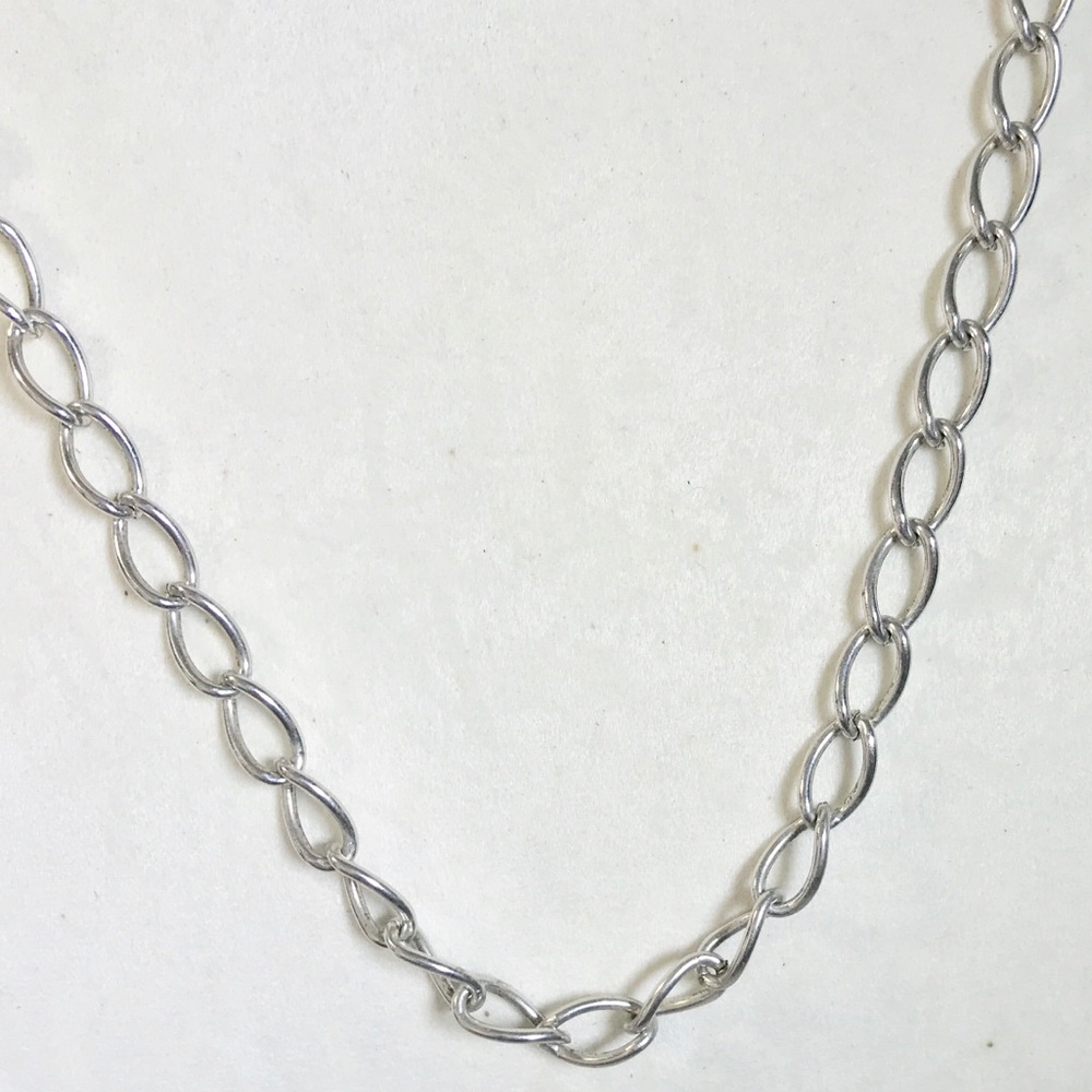 Silver-tone Loop Chain, 24” - Picture 3 of 3